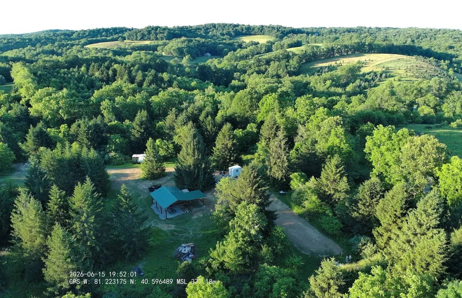 Aerial view of Halo Hills